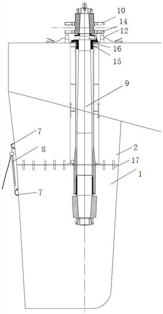 A method for repairing and replacing ship rudder bearing wharf