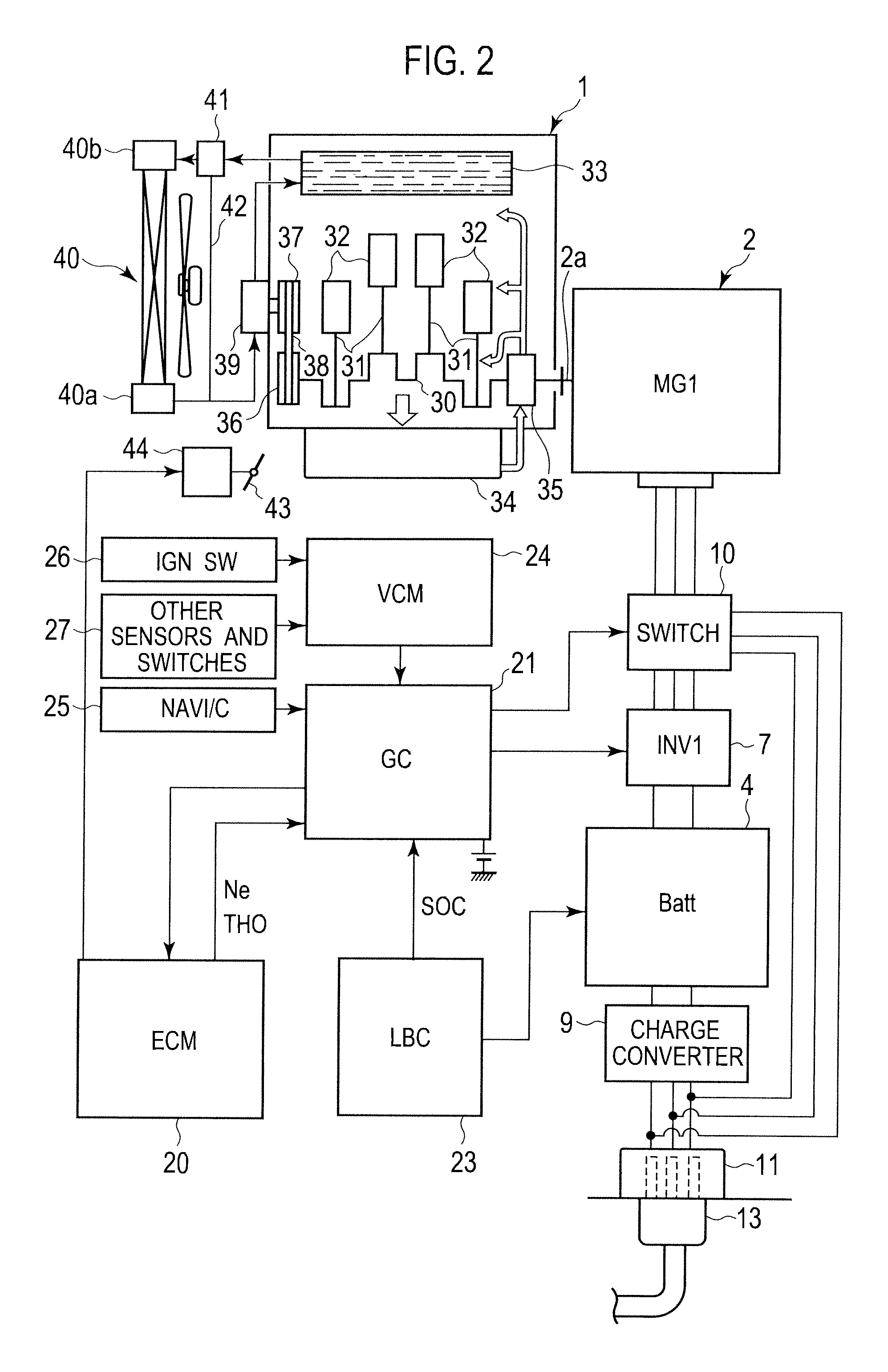 Control system of hybrid vehicle
