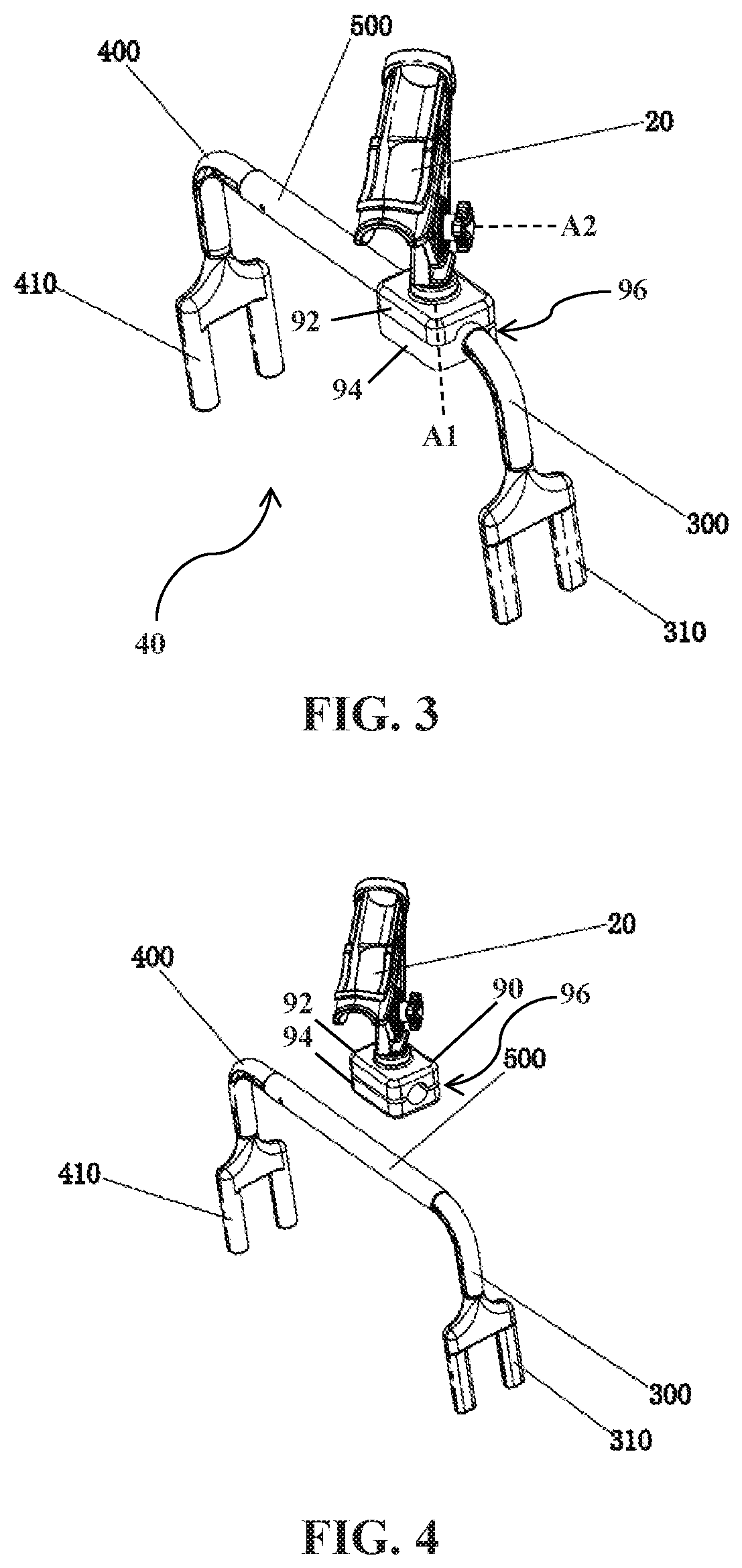 Fishing accessory support structure for an inflatable boat