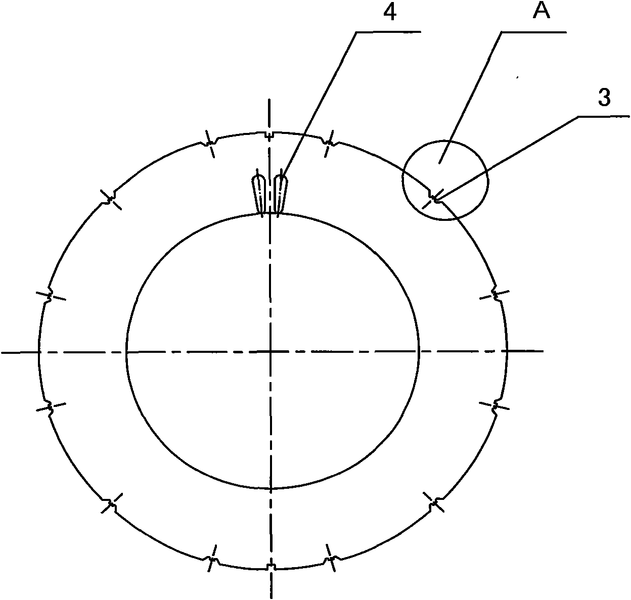 Stator for efficient and super-efficient three-phase asynchronous motors