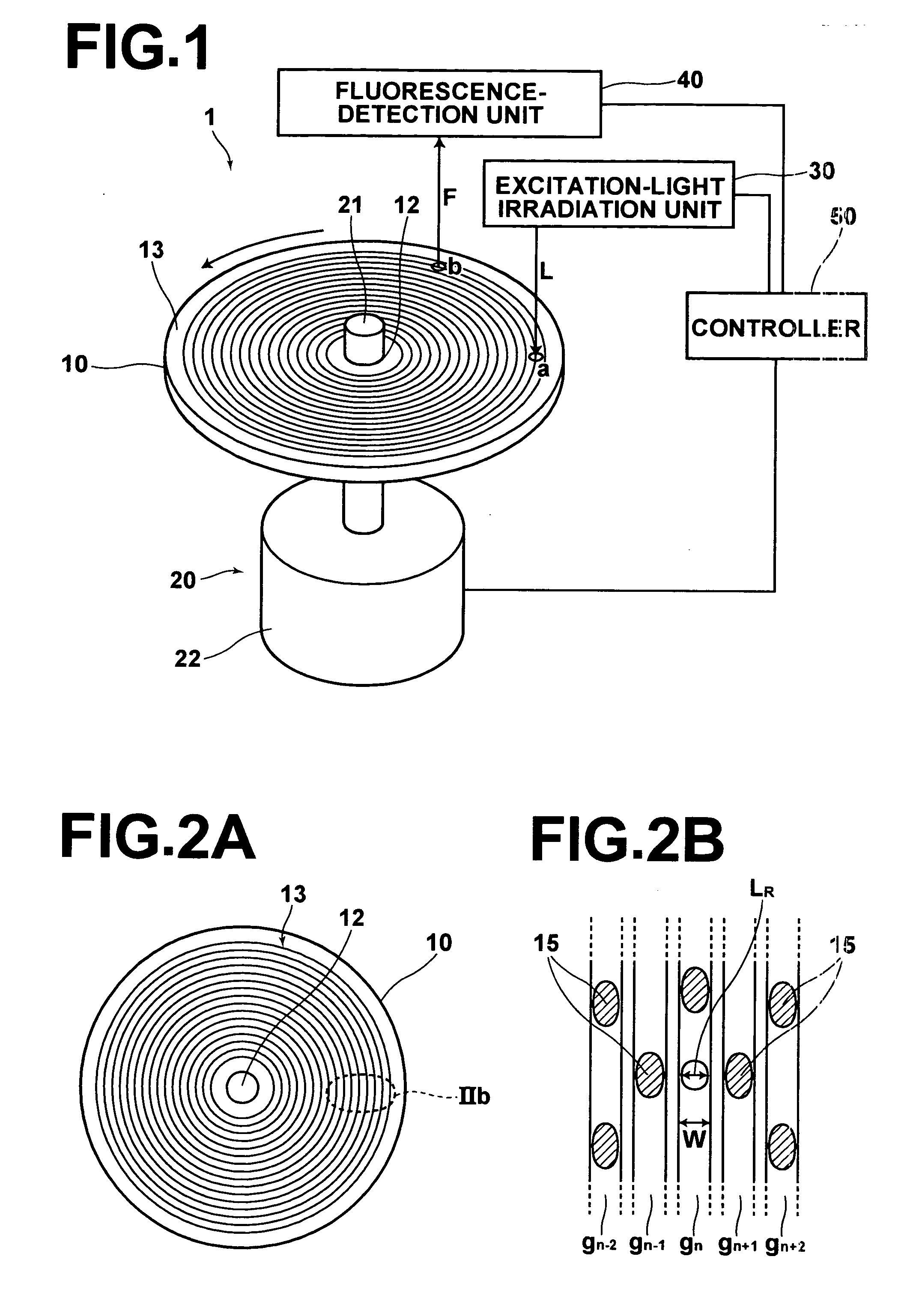Method and system for detecting fluorescence from microarray disk