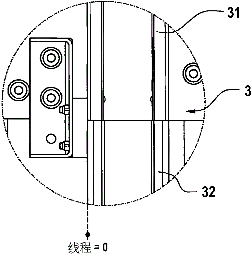 Lifting doors with movable leaf guides