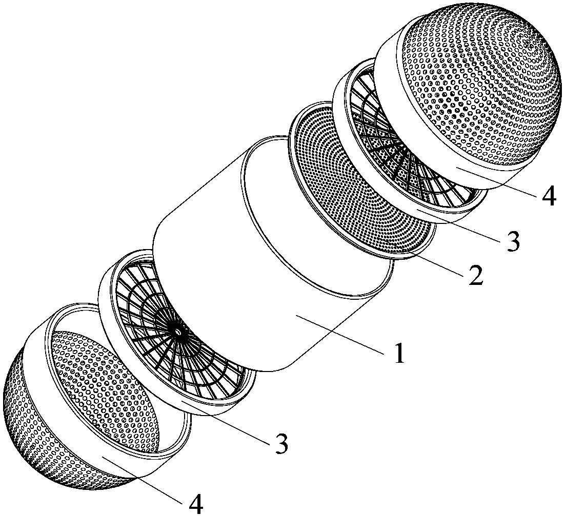 Flow mixer and household appliance