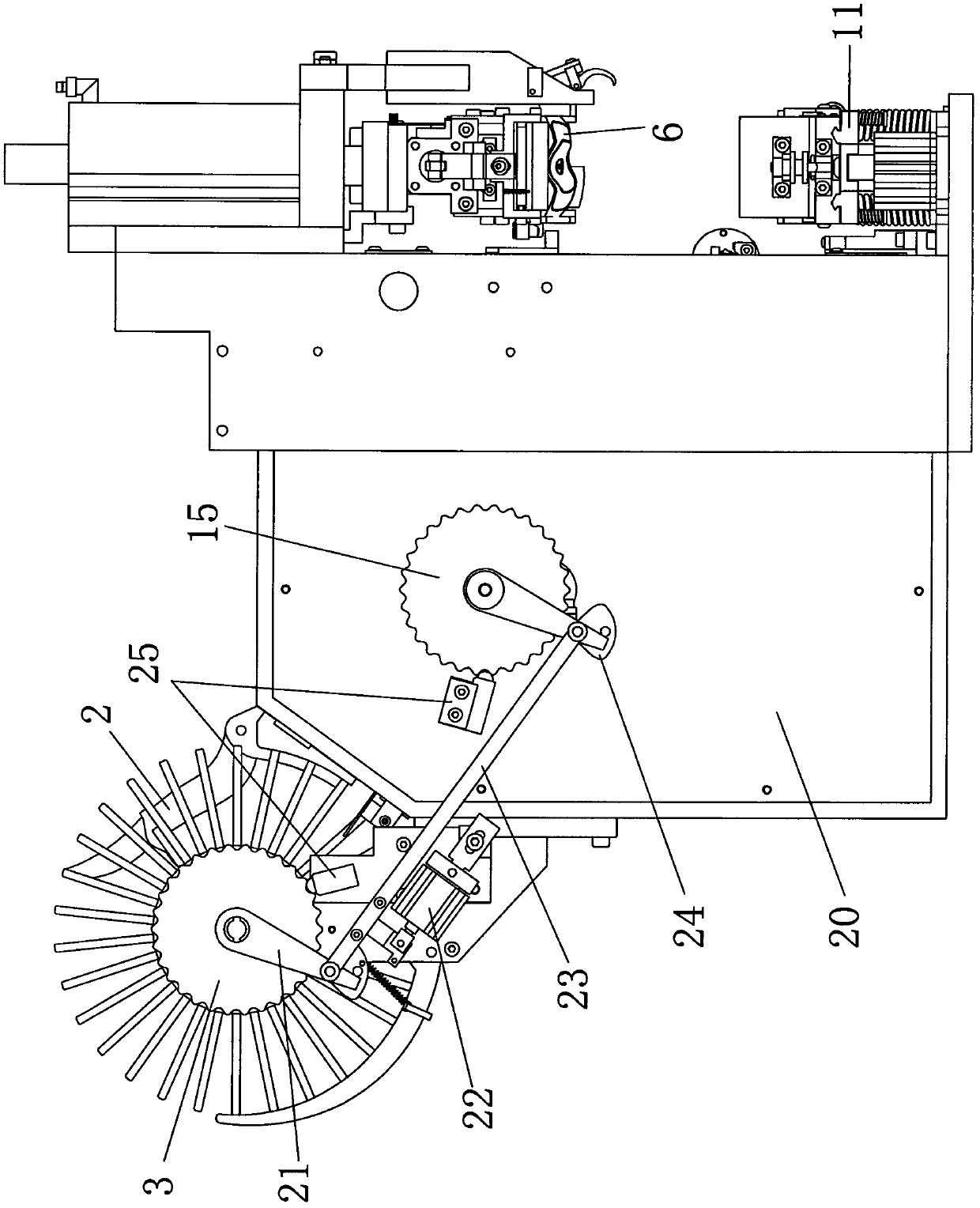 Fully-automatic glasses looping machine structure