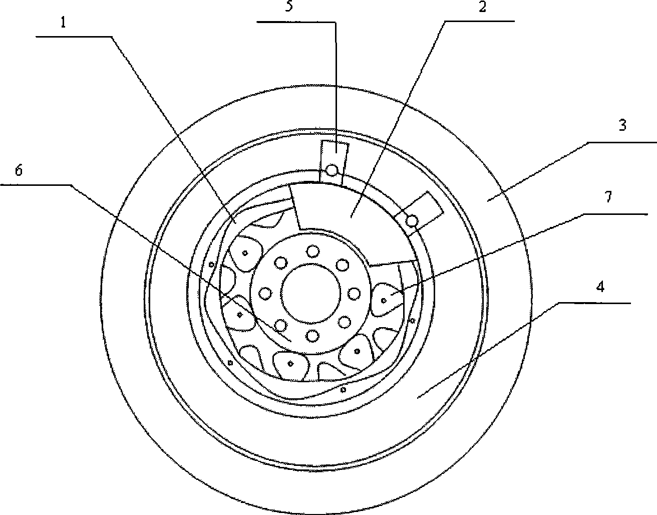 Motor rotor position sensor and method for measuring position of motor rotor