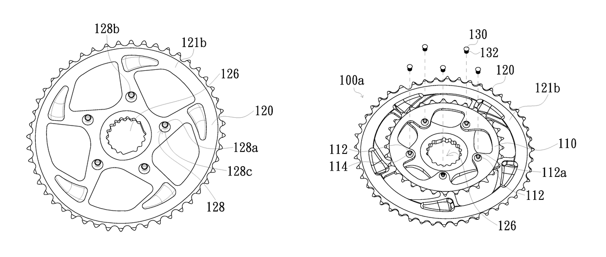 Detachable chainring assembly