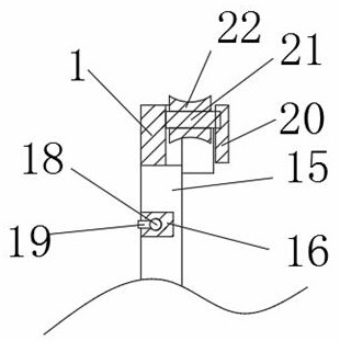 Electric power construction hanging ladder fixing structure and electric power construction hanging ladder