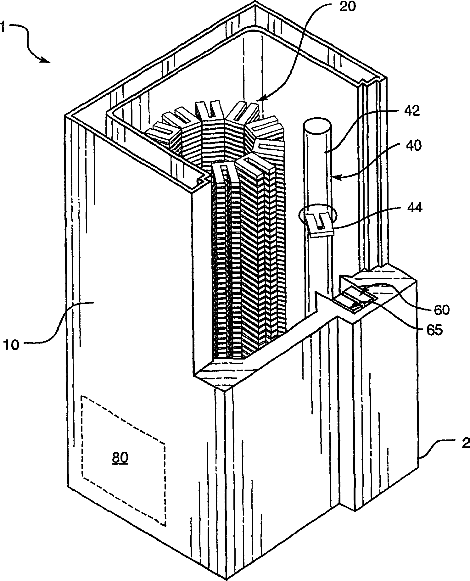 Automated storage and retrieval apparatus for freezers and related method thereof
