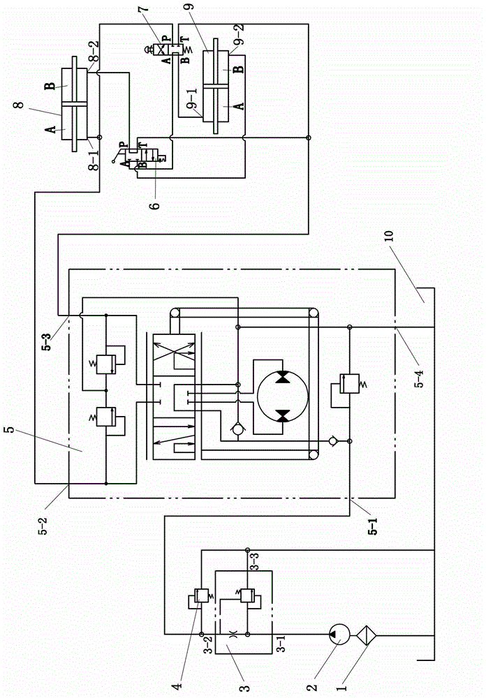 Four-wheel transport vehicle steering control device