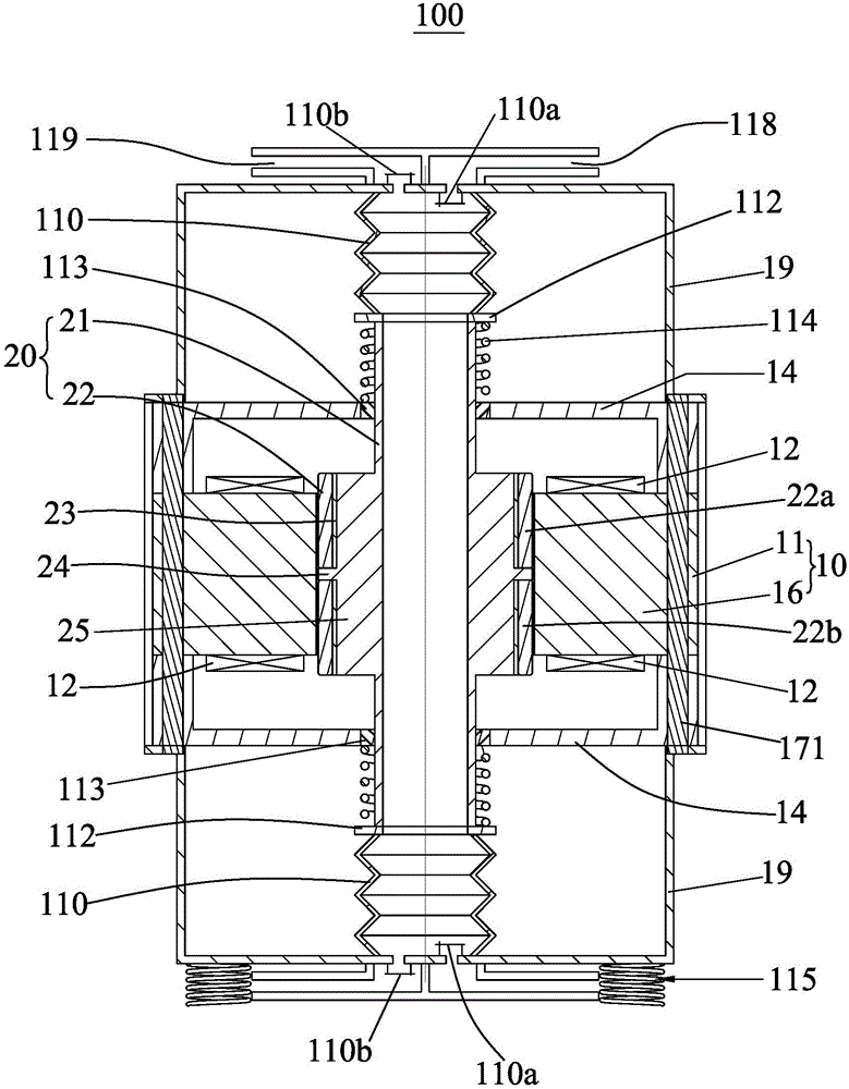 Permanent-magnet linear motor and flexible-cavity compressor
