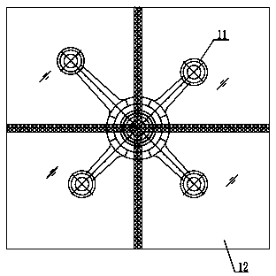 Single-cable structural point supporting type glass curtain wall out-of-plane deformation limiting device