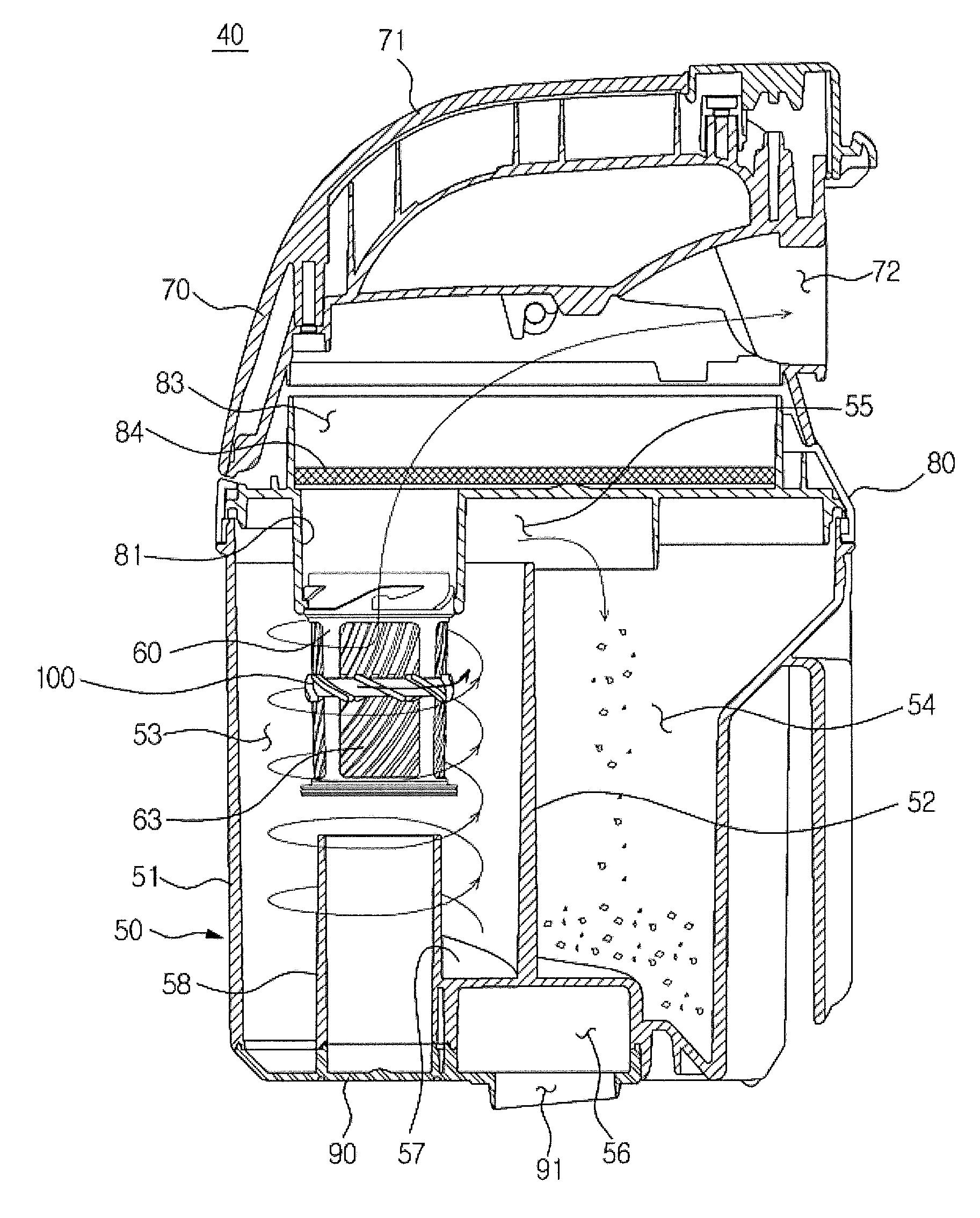 Cyclone dust collector and vacuum cleaner having the same