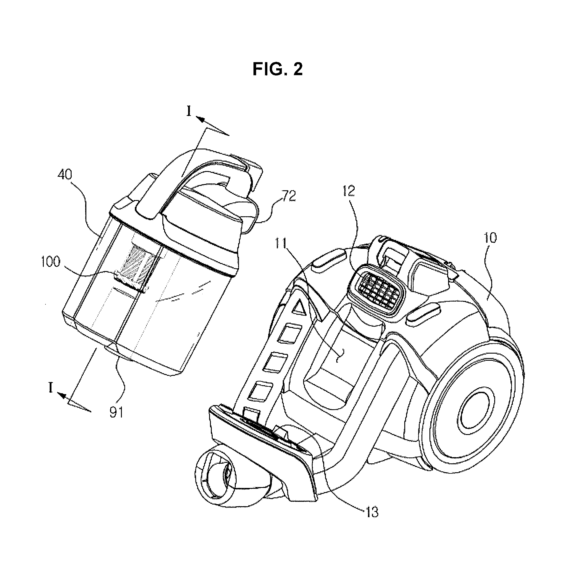 Cyclone dust collector and vacuum cleaner having the same
