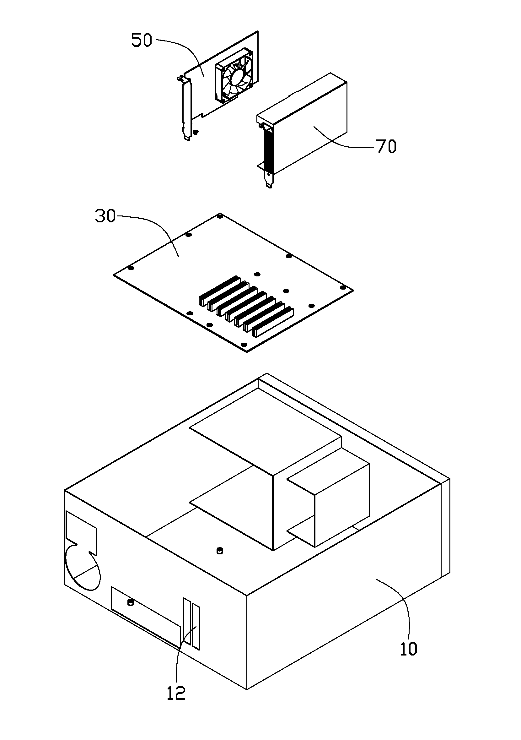 Expansion card assembly and heat shielding cover for expansion card thereof