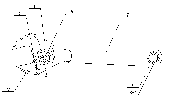 Novel movable wrench