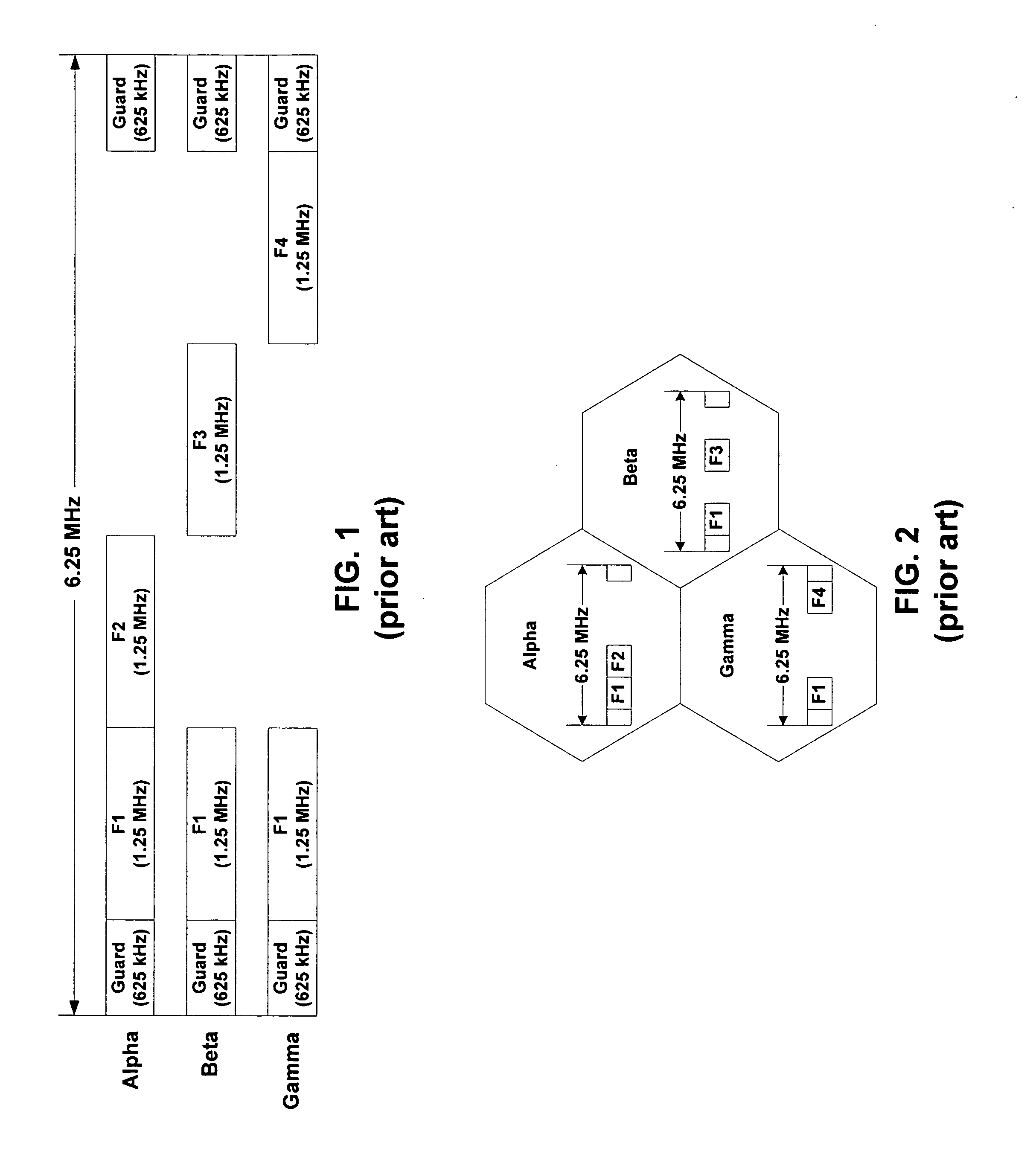 Method and system using overlapping frequency bands in a hybrid frequency reuse plan