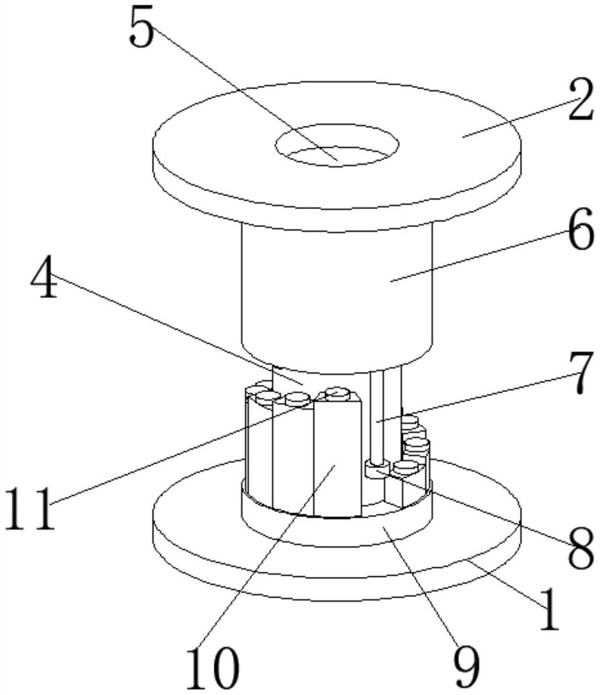 Magnetic telescopic spinning spool for spinning
