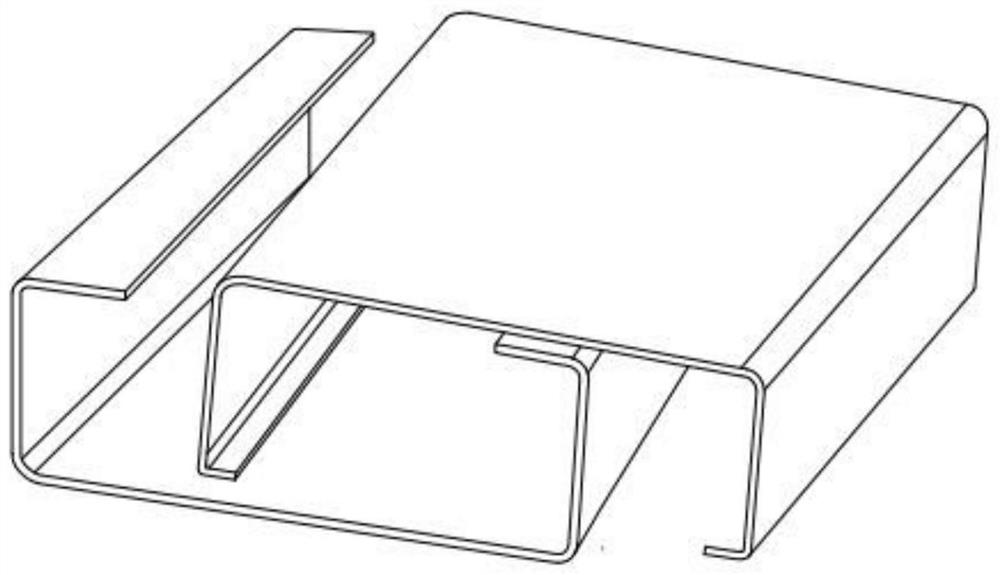 C-shaped steel stacking device