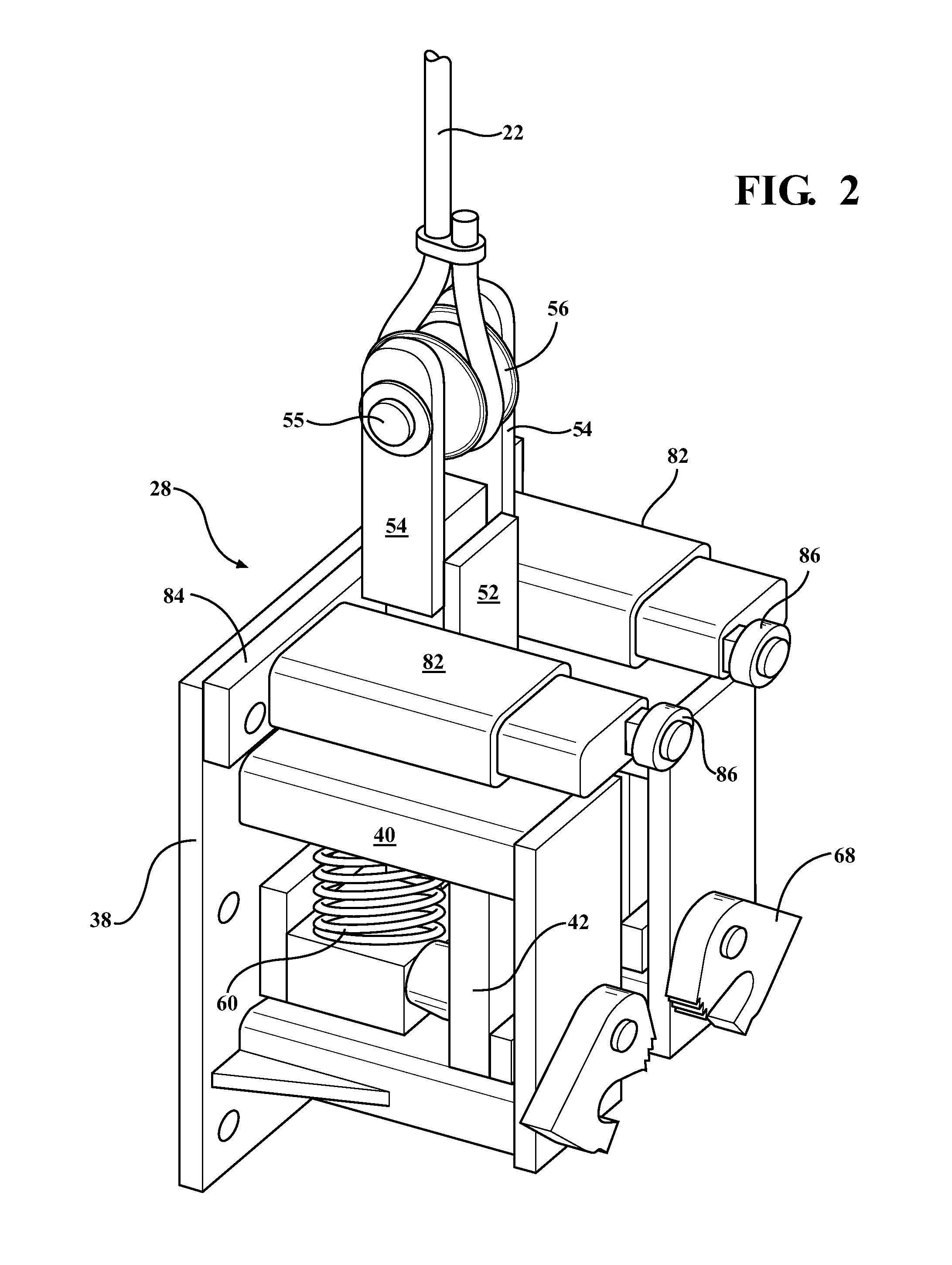 Safety fall arrestor and wind lock for vertical lift doors