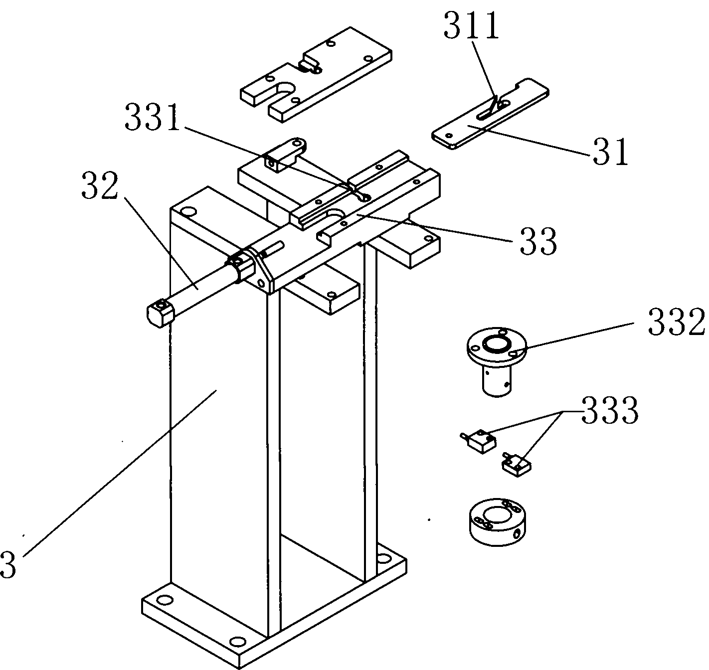 Central electrode conveying and loading device