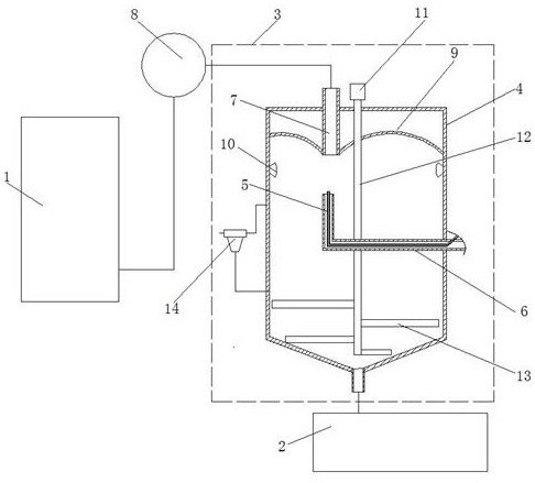 A special calcium-based powder modification device and modification method for adhesives