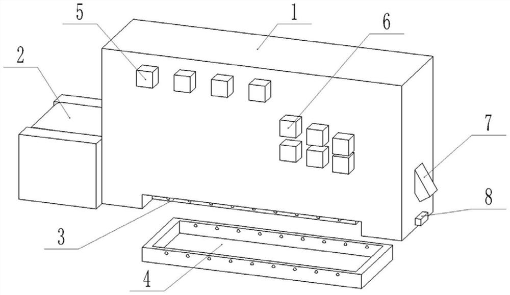 Equipment for crushing and reusing concrete blocks at a building construction site