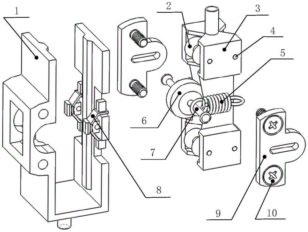 A kind of miniature slope shock absorber