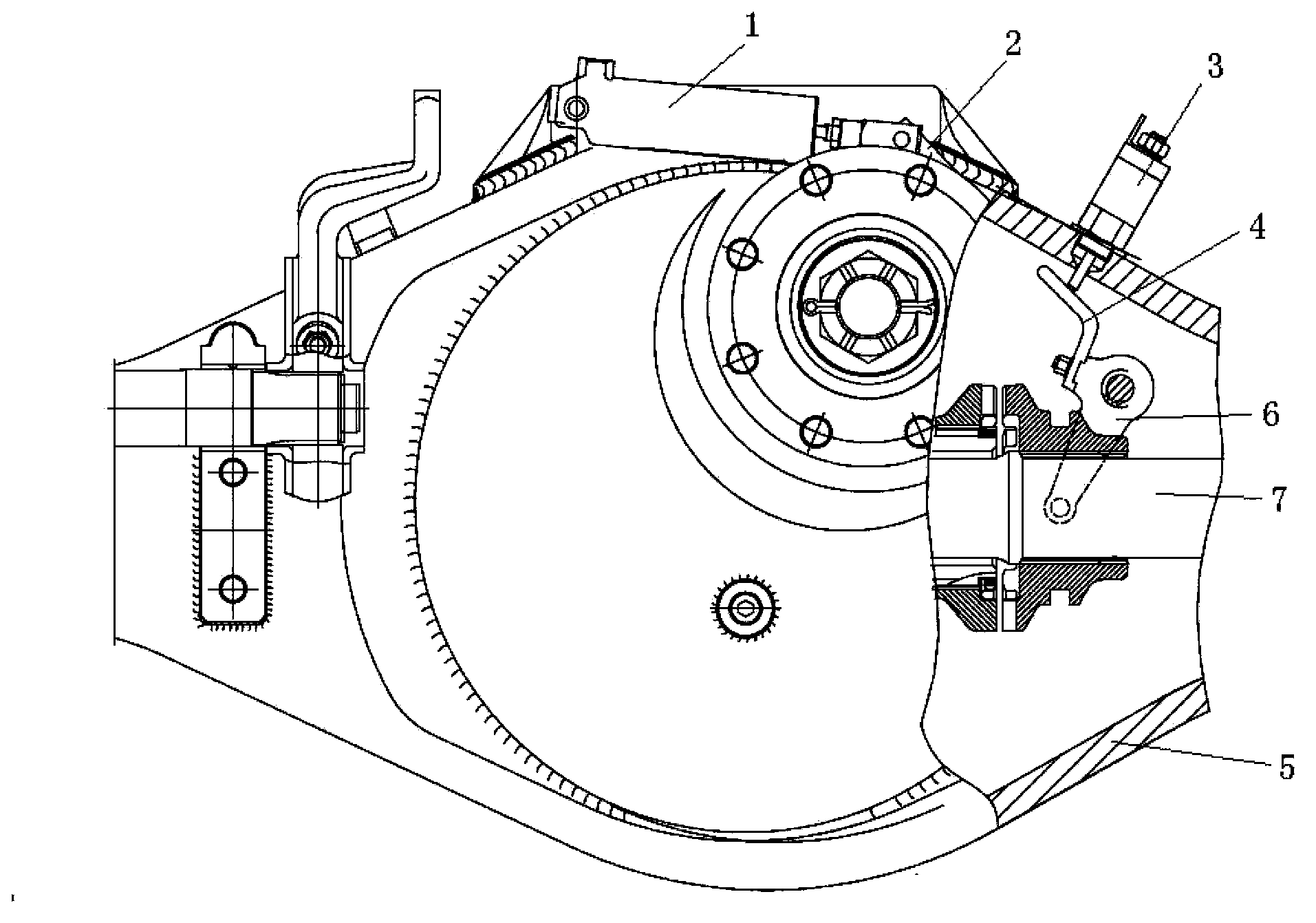 Steyr driving axle differential lock switch and Steyr drivign axle assembly