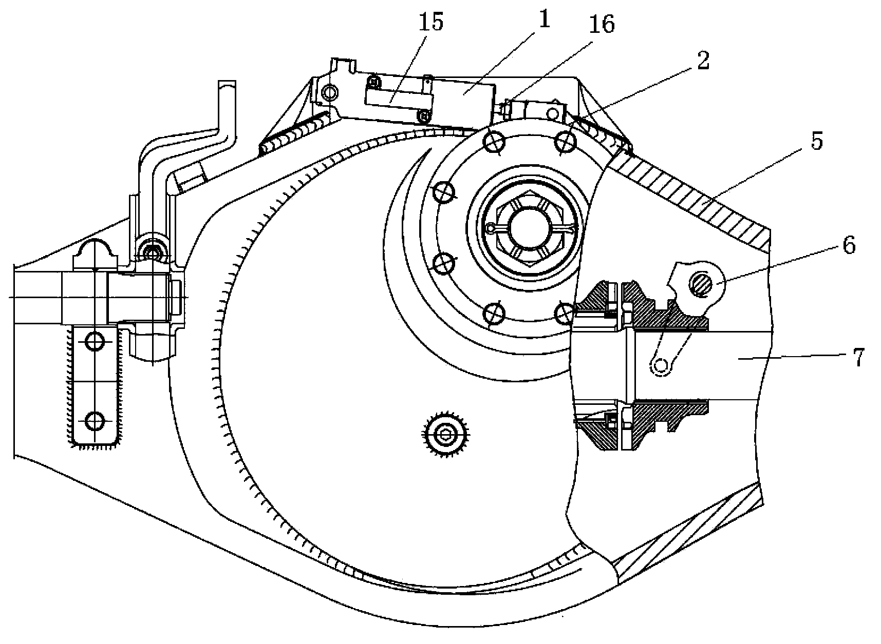 Steyr driving axle differential lock switch and Steyr drivign axle assembly