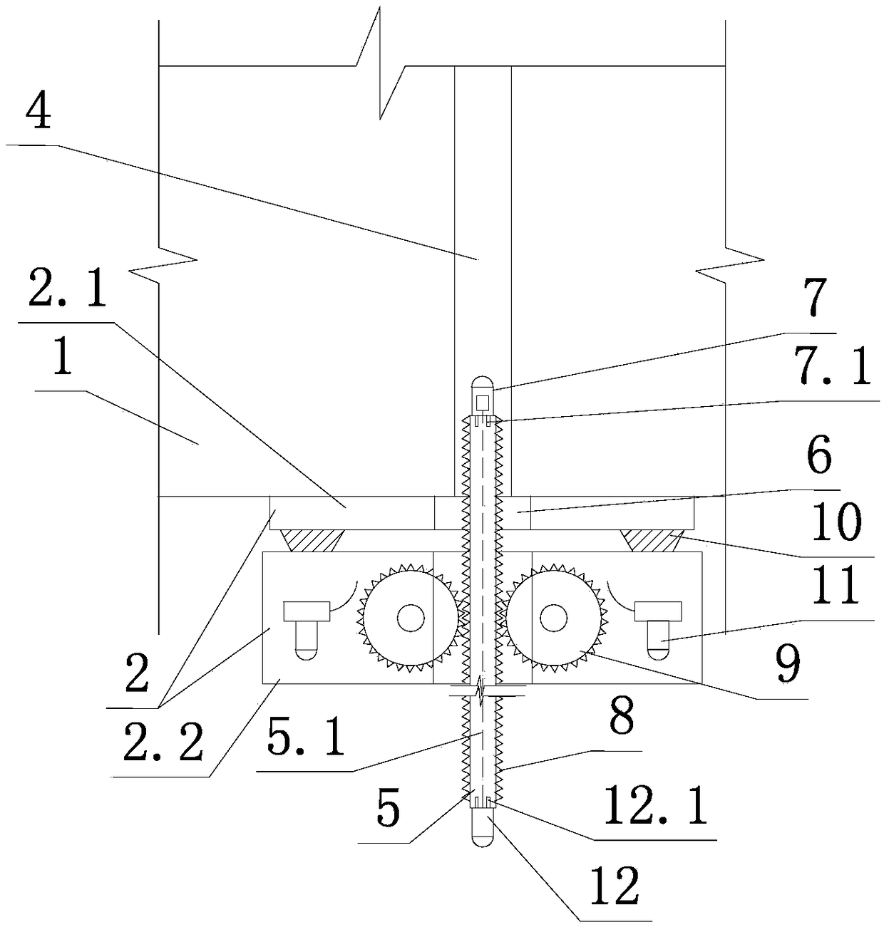 Device for inspecting repairing effect of concrete crack, and method thereof