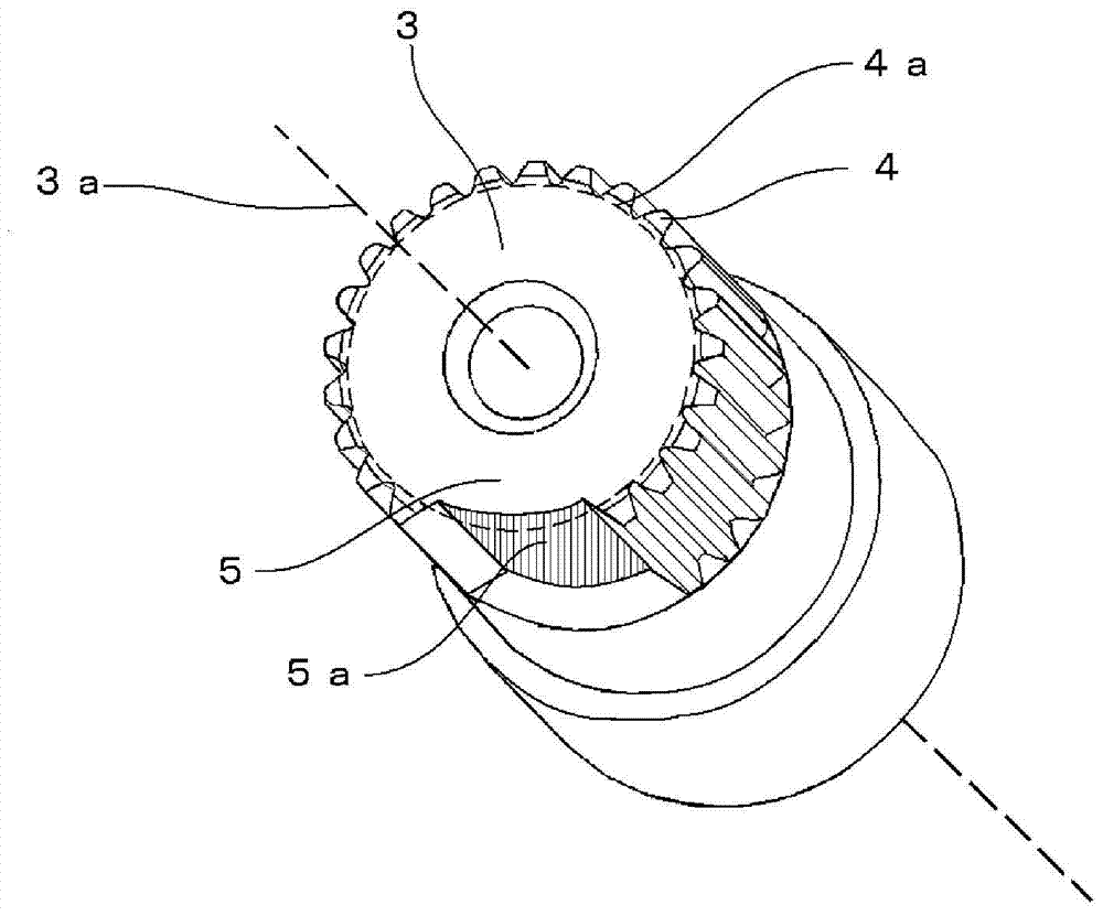 Driving device and servo motor device