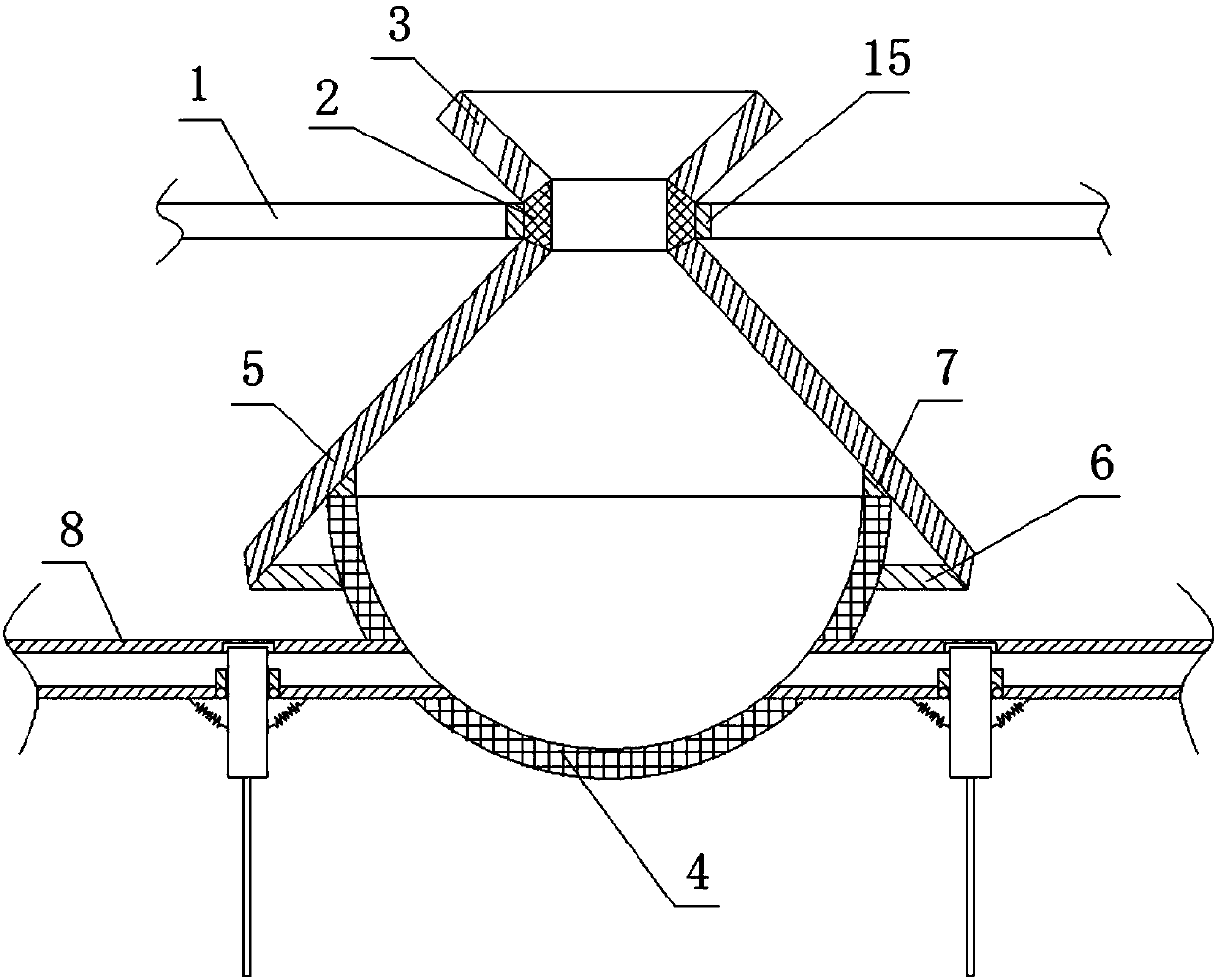 Greenhouse rainwater harvesting and irrigating device