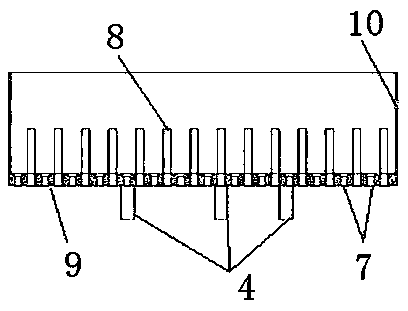 Falling-film material distributor and falling-film evaporation heater with falling-film material distributor