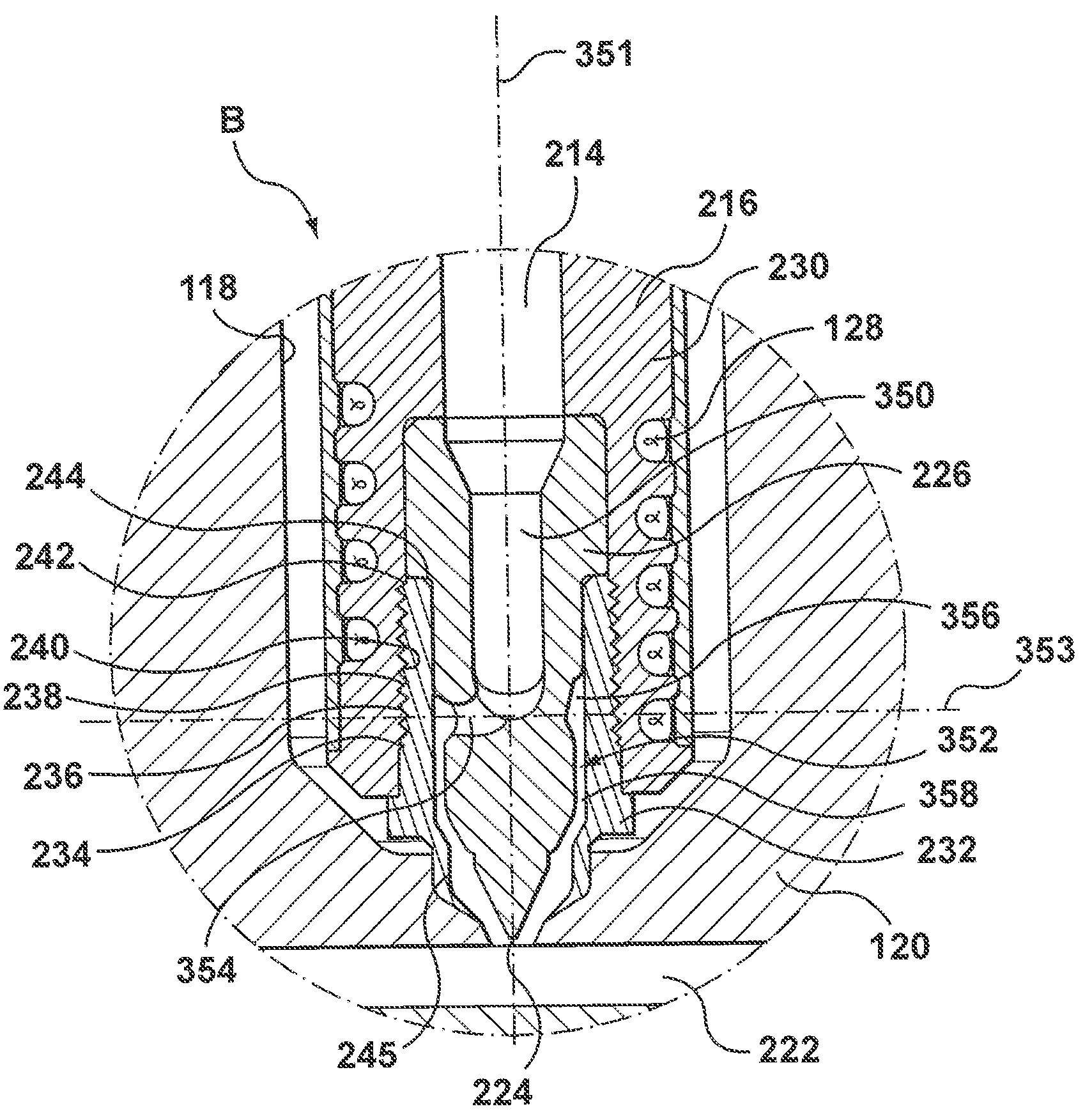 Injection molding nozzle having an annular flow tip