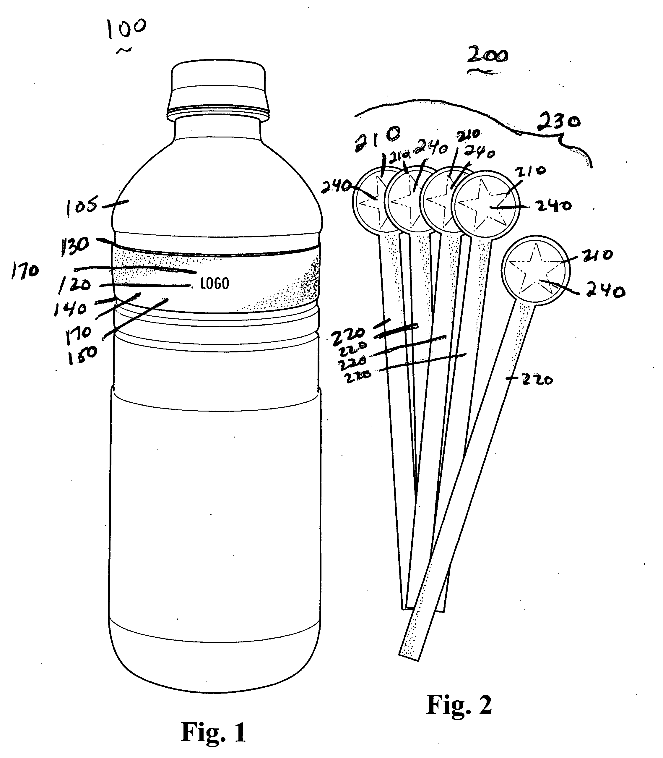 Unique identifying device for a beverage container