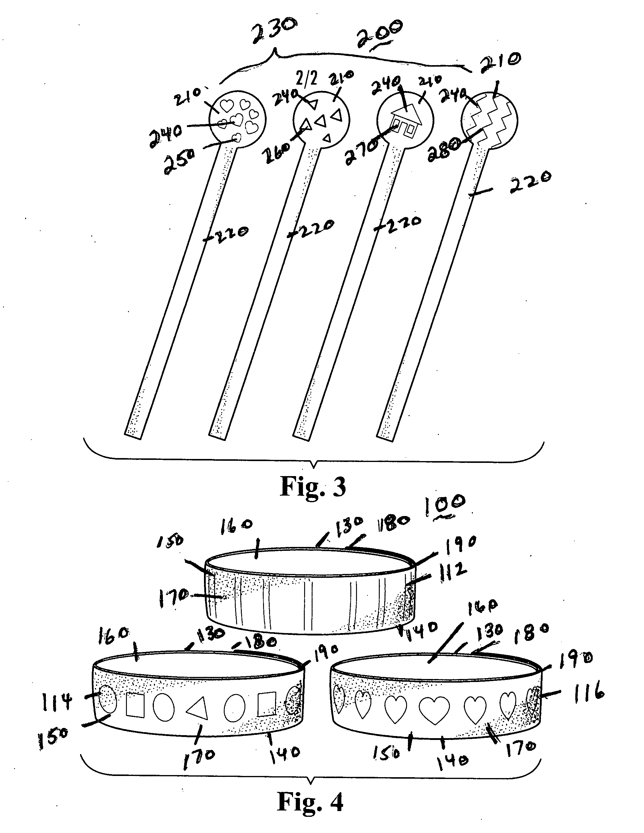 Unique identifying device for a beverage container