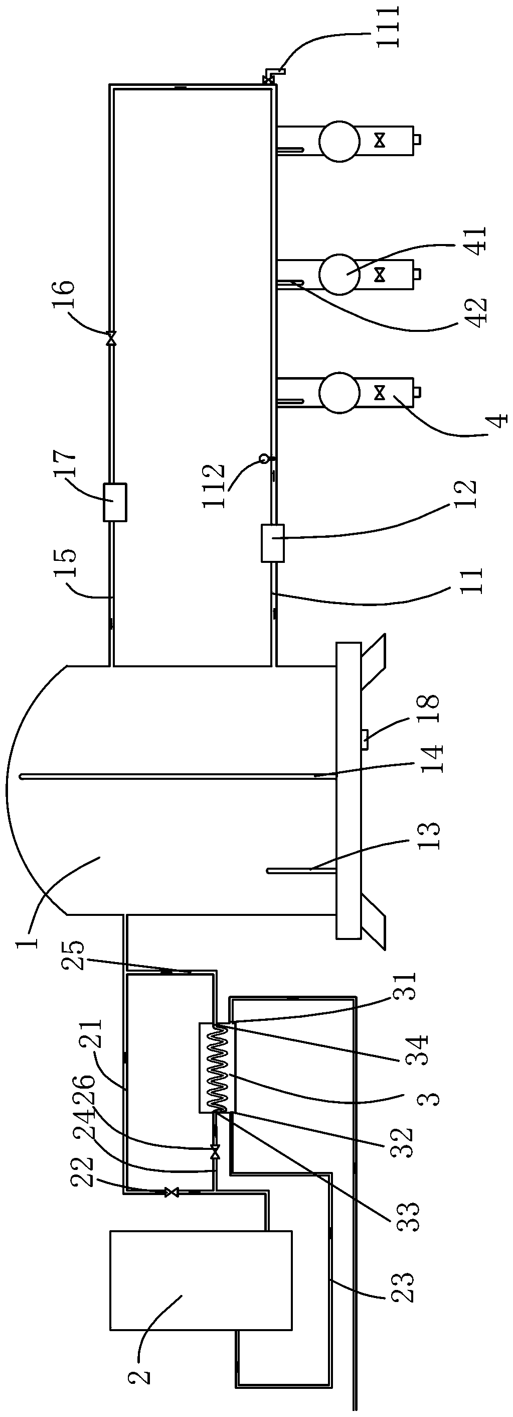 System and method for supplying warm boiled water to a plurality of terminals