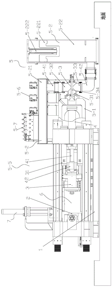 Energy-saving, high-efficiency, closed pressurized oil supply profile extrusion machine