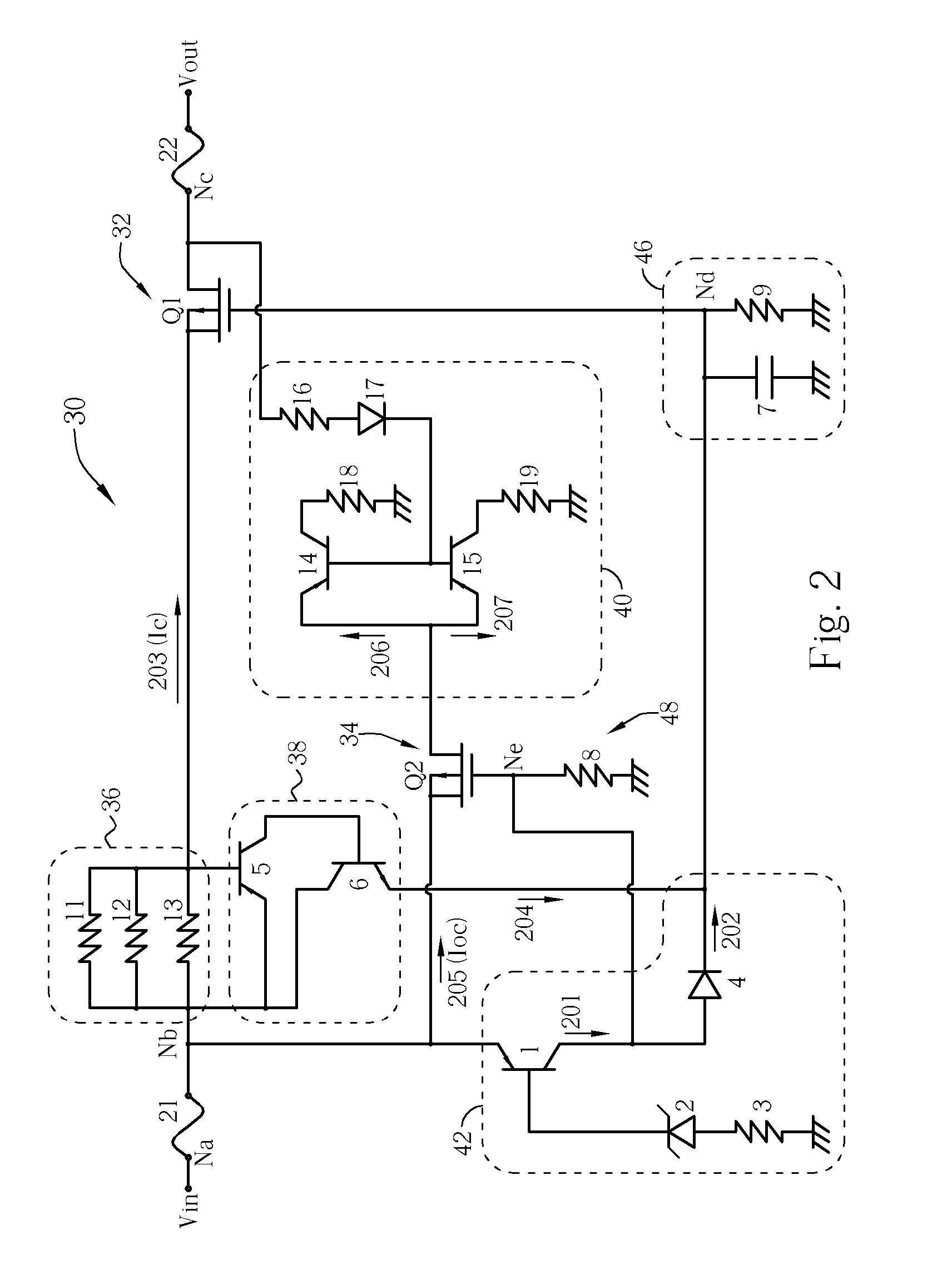 Circuit for charging protection with enhanced overcurrent protection circuitry