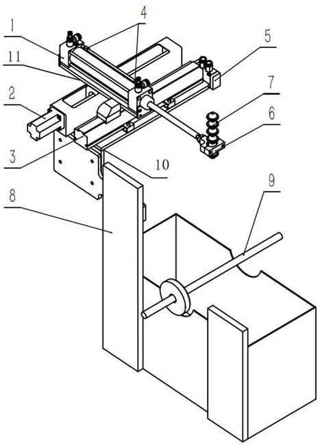 Automatic glue dripping pipe positioning device for submarine cable inner armor production