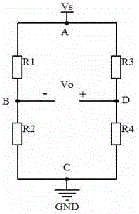 Method for zeroing initial null voltage of bridge sensor