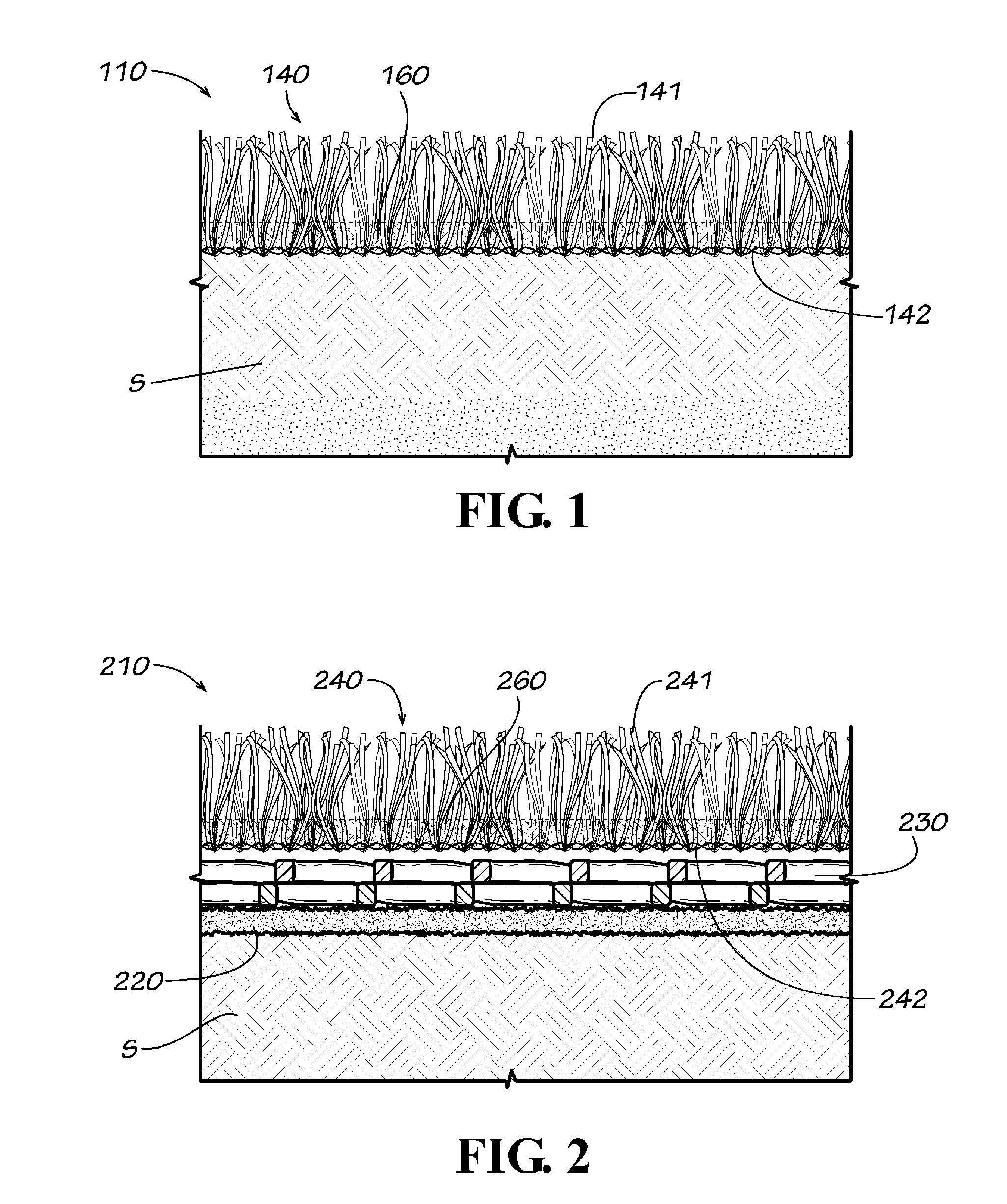 Synthetic ground cover system with binding infill for erosion control