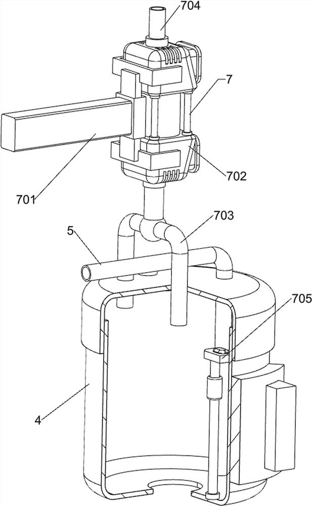 Natural gas liquefaction treatment device adopting composite refrigeration liquefaction