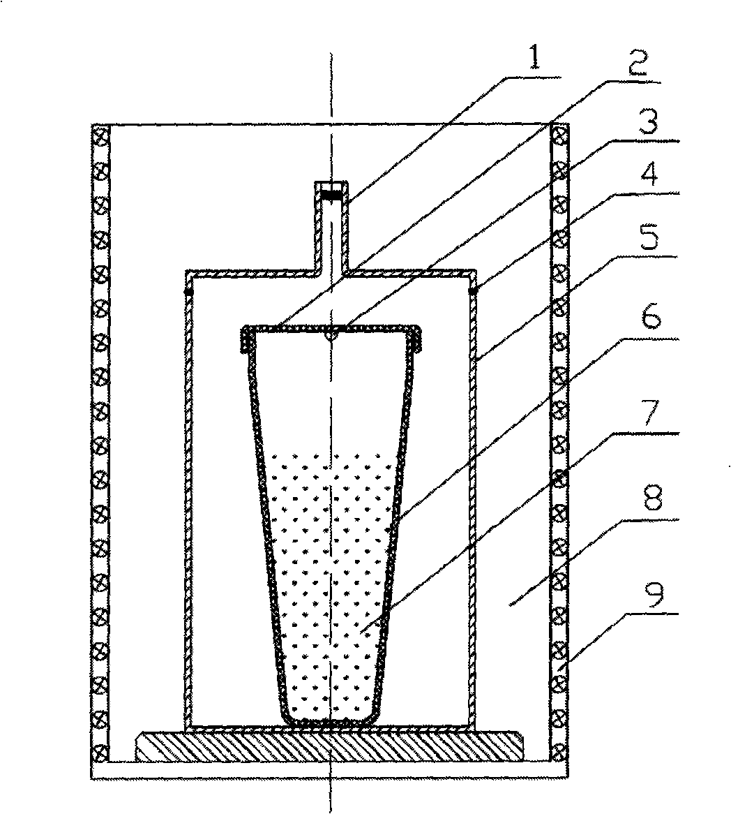 Vacuum smelting method and apparatus for copper-indium-gallium-selenium photovoltaic material