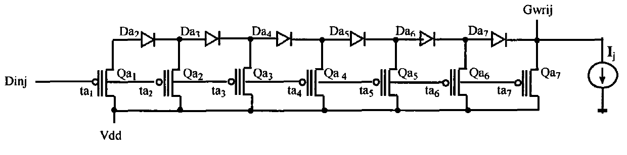 Write-in circuits and read-out circuits of arbitrary-K-value DRAM and eight-value DRAM