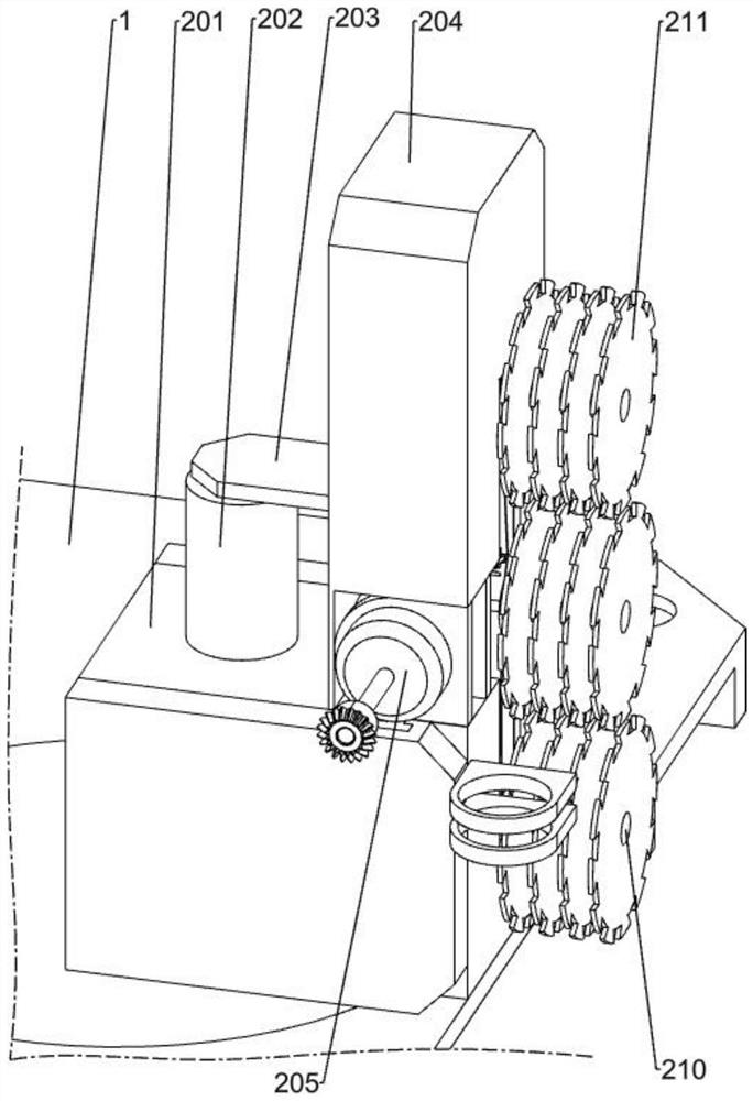 Road greening trimming device