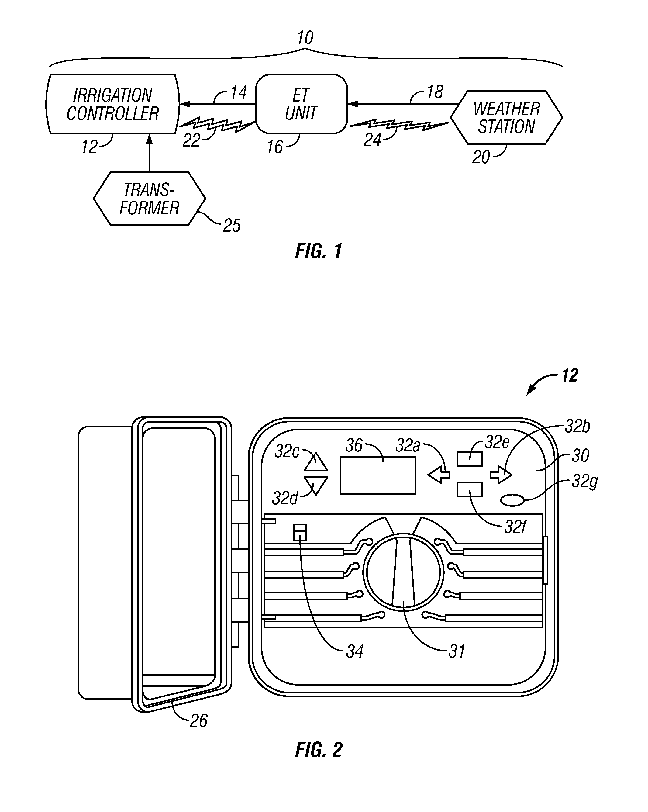 Irrigation system with ET based seasonal watering adjustment