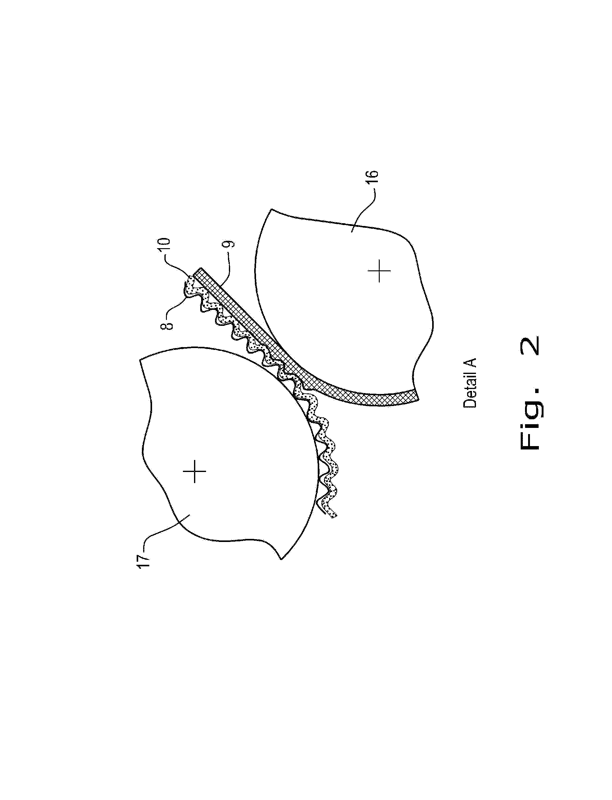 Device and method for producing a material web