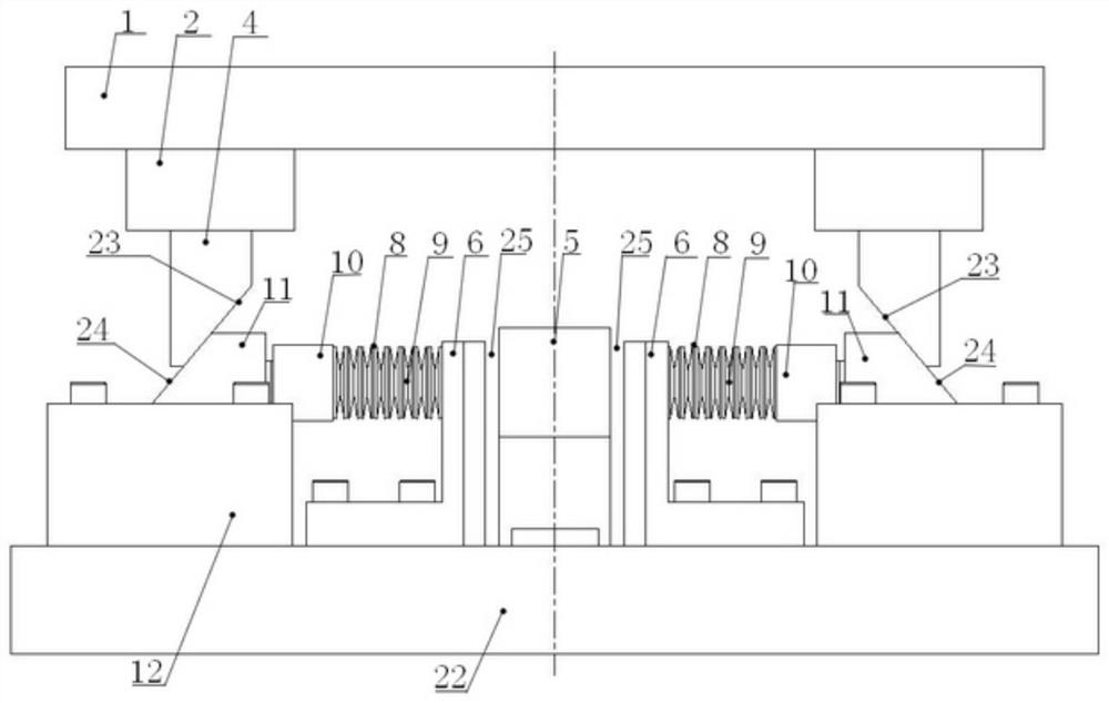 Trundle support punching device and punching method