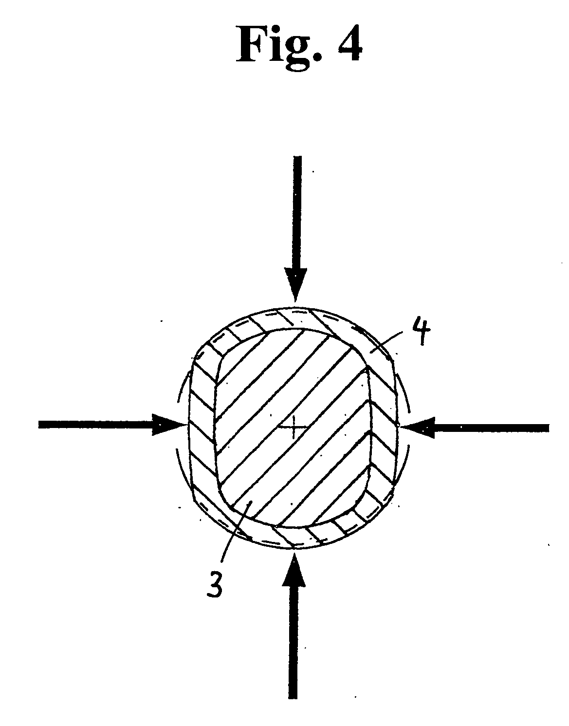 Method and apparatus for creating circumferential flat surfaces on round cross section polymer optical fiber